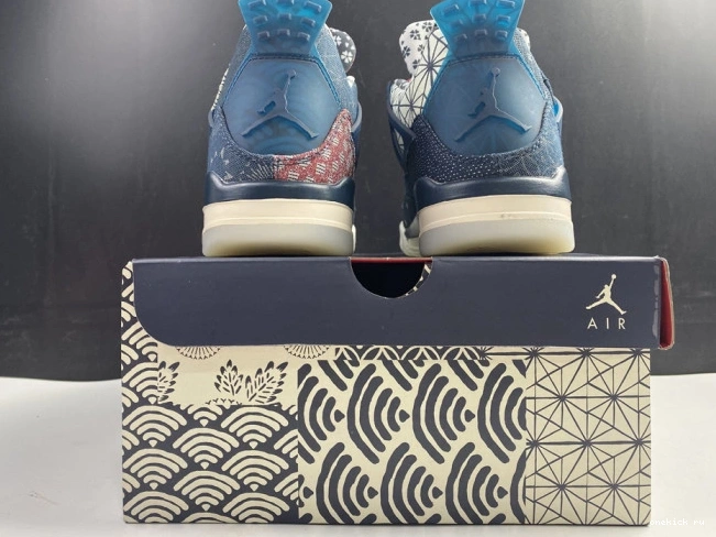 Rep Onekick SE CW0898-400 Sashiko Jordan Retro 4 Air 0711